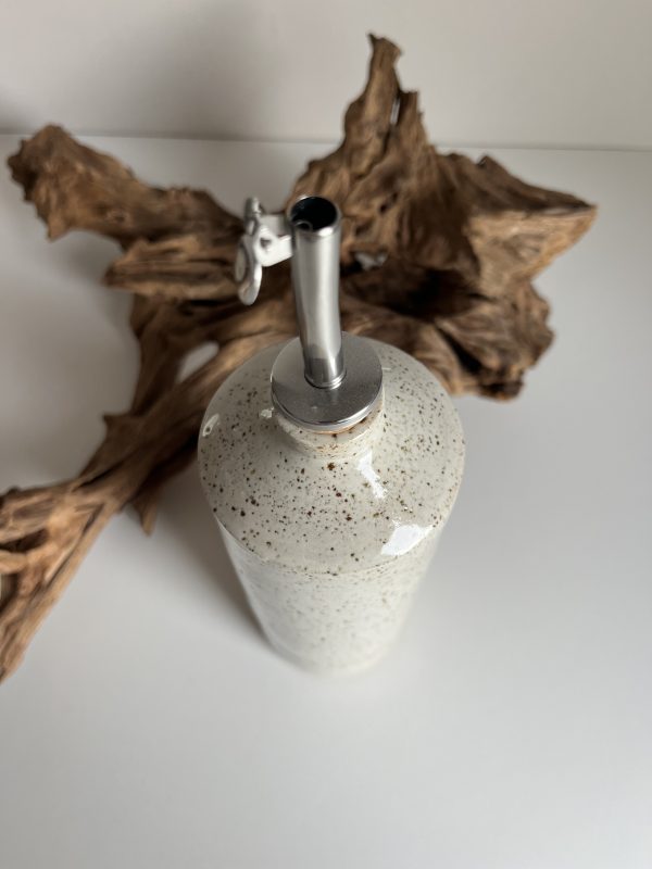 Huilier en grès émail blanc translucide – Image 2