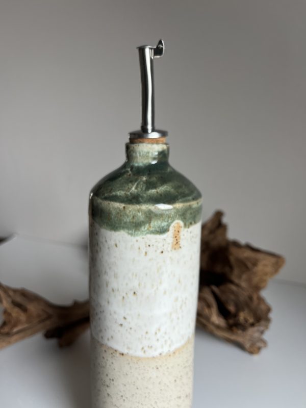 Huilier en grès Naturel et vert – Image 3