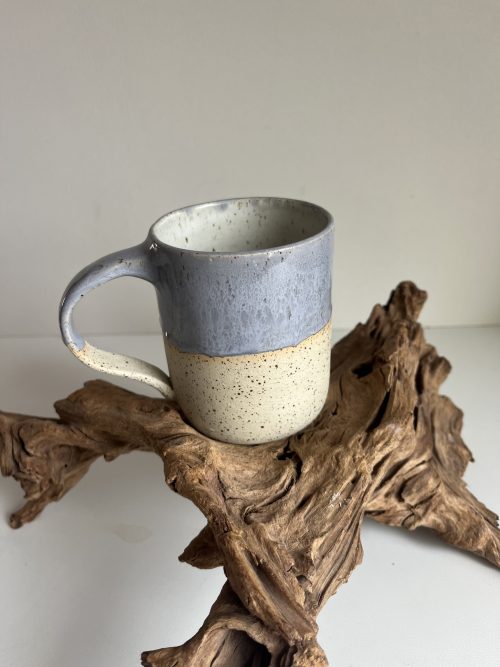 Mug en grès bleuet